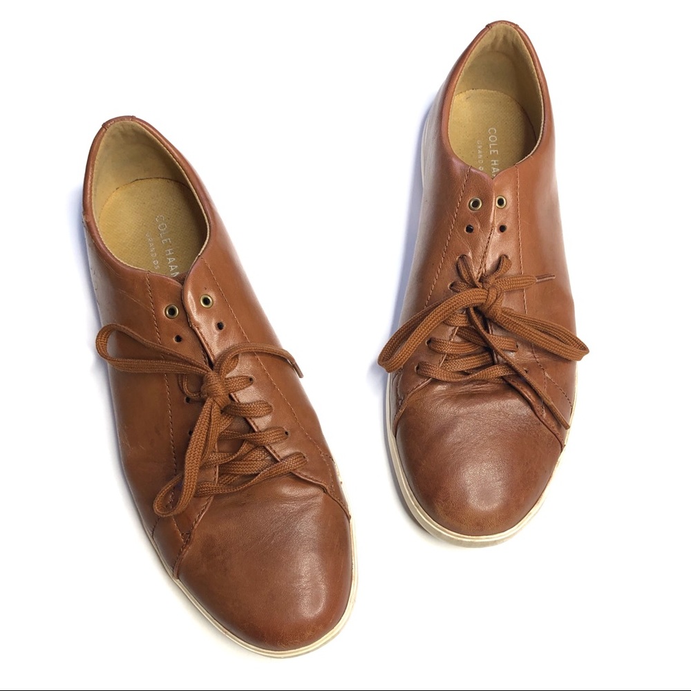 Cole Haan Grand Crosscourt Sneaker Tan Leather